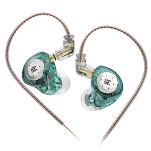 KZ EDX Pro in-ear Monitor Headphone, HiFi Stereo Stage Wired Earphone, Dual DD IEM Earphones Earbuds with Detachable Cable, Noise Isolating Headphone, Audio, Audio Headset, HD Stereo Earphones, In Ear Design