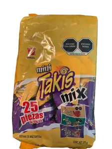 Mini Takis Mix  Pack of 25 mini bags Salsa Brava, Original, and Fuego 35grams each