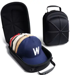 Durable Hard Shell Hat Storage Box, Baseball Cap Organizer Bag with Handle, Space Saving Bag, Travel Home Outdoor Use, Anti-Drop Design