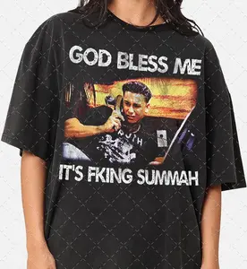 [ Sale Up To 40%] Comfort Colors God Bless Me It's Summer Shirt: Pauly D Vintage Style Tee
