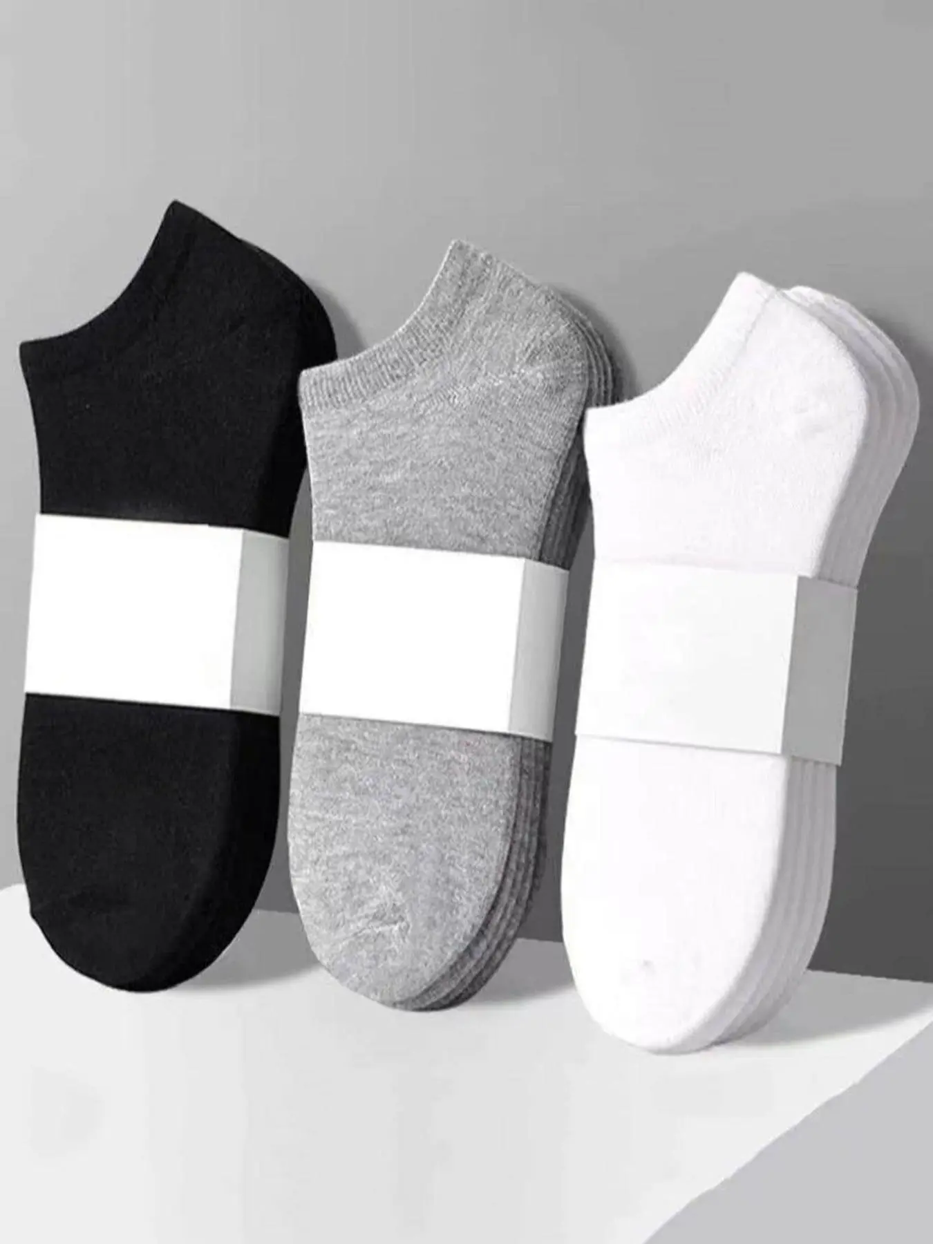 Women's 3 Pairs Sock Sets Solid Color Simple Ankle Socks, Casual Minimalist Basic Moisture Wicking Low Cut Socks, Soft Comfy Breathable Socks for Summer Daily Wear