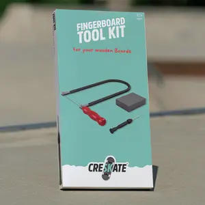 Tool Kit for Fingerboard Deck Making - Includes Fret Saw, Drilling Tool,  2 Drilling Bits, Grinding Sponge