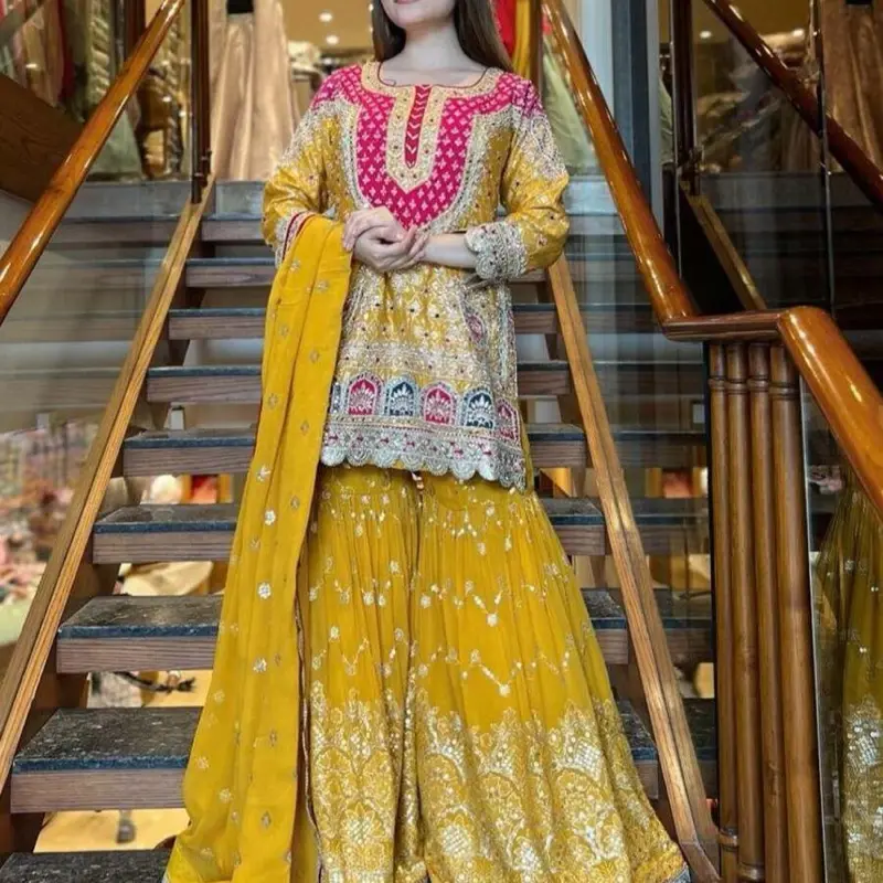 Sharara Suit Set, Kurta/Kurti