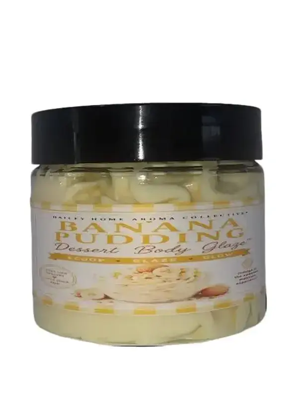 Banana Pudding Scent Body Glaze, Hydrating Vanilla Body Care Moisturizer
