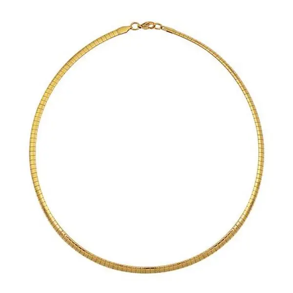 Stately Steel Omega Chain Necklace