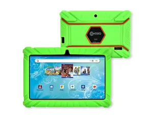 Contixo V8-2 7 inch Kids Tablets Android 11, 32 GB HD Display Dual Cameras Wi-Fi, w/ 50 Disney eBooks, Case & Screen Protector Learning Toys for 2 -10 Years Old (2023 Sep Release, Green)