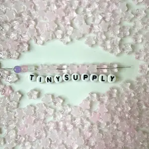 8.5MM Jelly Pink Glass Star Beads (AB12)