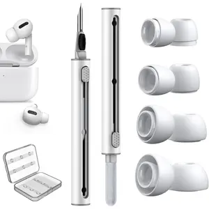 4 Pairs  Airpod Pro Ear Tip Replacement and Cleaner Pen Kit Set for AirPods Pro/AirPods Pro 2 Silicon Ear Buds Tips