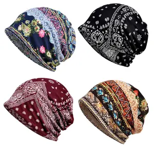 4Pcs/Set Slouchy Beanie Caps,Hip-Hop Soft Lightweight Running Beanie Adult Skull Hats Cap for Men Women,Christmas Party Gifts,Hand Tools Kits