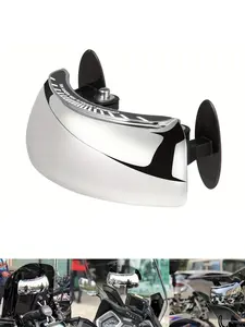 180° Wide Angle Motorcycle Windshield Rearview Mirror, Auxiliary Convex Side Mirror Reflector, Enhances Safety & Visibility, Motor Parts Accessories
