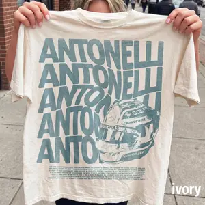Kimi Antonelli Vintage F1 Shirt, Formula 1 Racing Comfort Colors® Graphic Tee, Grand Prix Motorsport Antonelli Fan Top