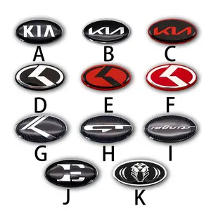 1 Piece 60mm 3D Car Steering Wheel Center Emblem Sticker, Car Interior Decor, Fits Kia K2 K3 K5 Kx5 Gt Forte Rio Optima Sorento, Automotive Accessories