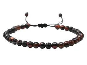Anklet Ankle Bracelets for Women - Waterproof Beaded Healing Crystal Anklets, Plus Size Chakra Gemstone Bead Anklet