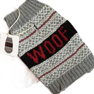 Dog Woof Shirt Sweater with Harness Opening for Easy Walks. Perfect For Dogs Or Cats Clothing Large Soft