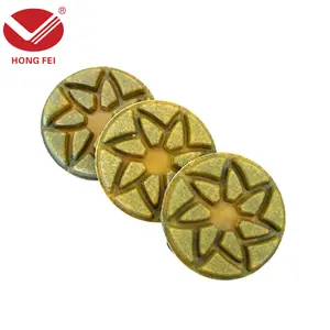 Metal resin floor trim pieces for floor renovation and grinding; concrete/cement joint edge repair; dedicated grinding pads for leveling floors. Suitable for concrete, cement floors, and cured flooring construction—ideal for use in factories, garages, sho