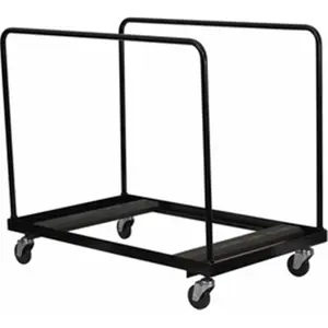 Flash Furniture NG-DY60-GG Black Steel Folding Table Dolly for Round Folding Tables