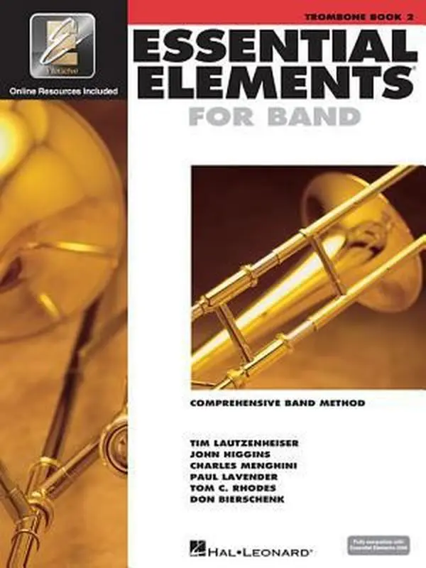 USED Book - Essential Elements for Band - Trombone Book 2 with Eei Comprehensive Band Method and Online Music Learning Tools Hal Leonard Music Instruction Book fo by Various (Paperback) - english