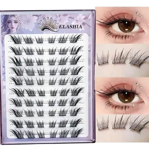 No Glue 10 Rows False Eyelashes, Soft & Lightweight for All-Day Comfort, 100% Natural-Looking Everyday Use, No Mess