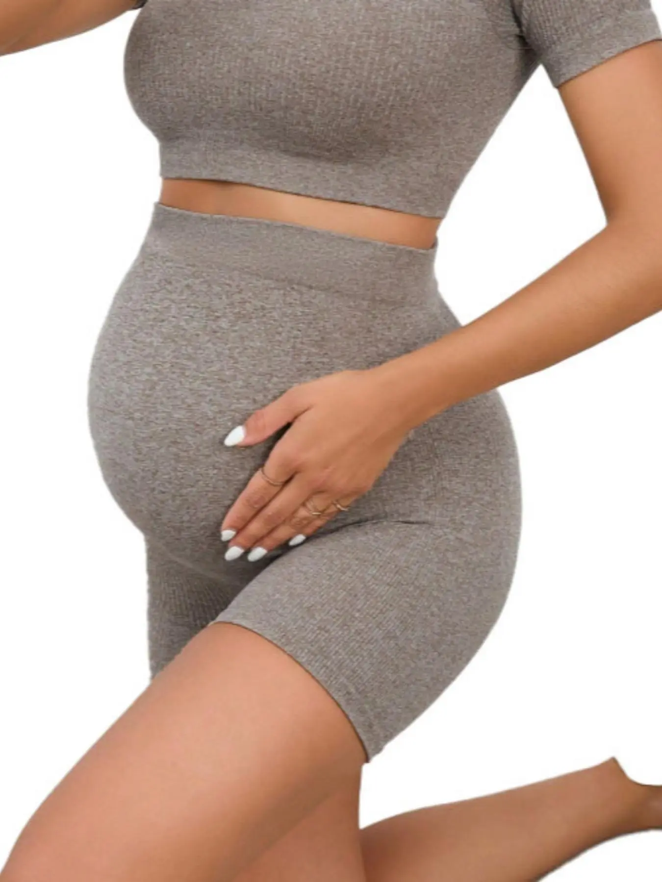 Women Maternity Workout Yoga Shorts Active Maternity Shorts Buttery Soft High Waisted Maternity Biker Shorts Prenatal Maternity Clothing Pregnancy Clothes Maternity Apparel