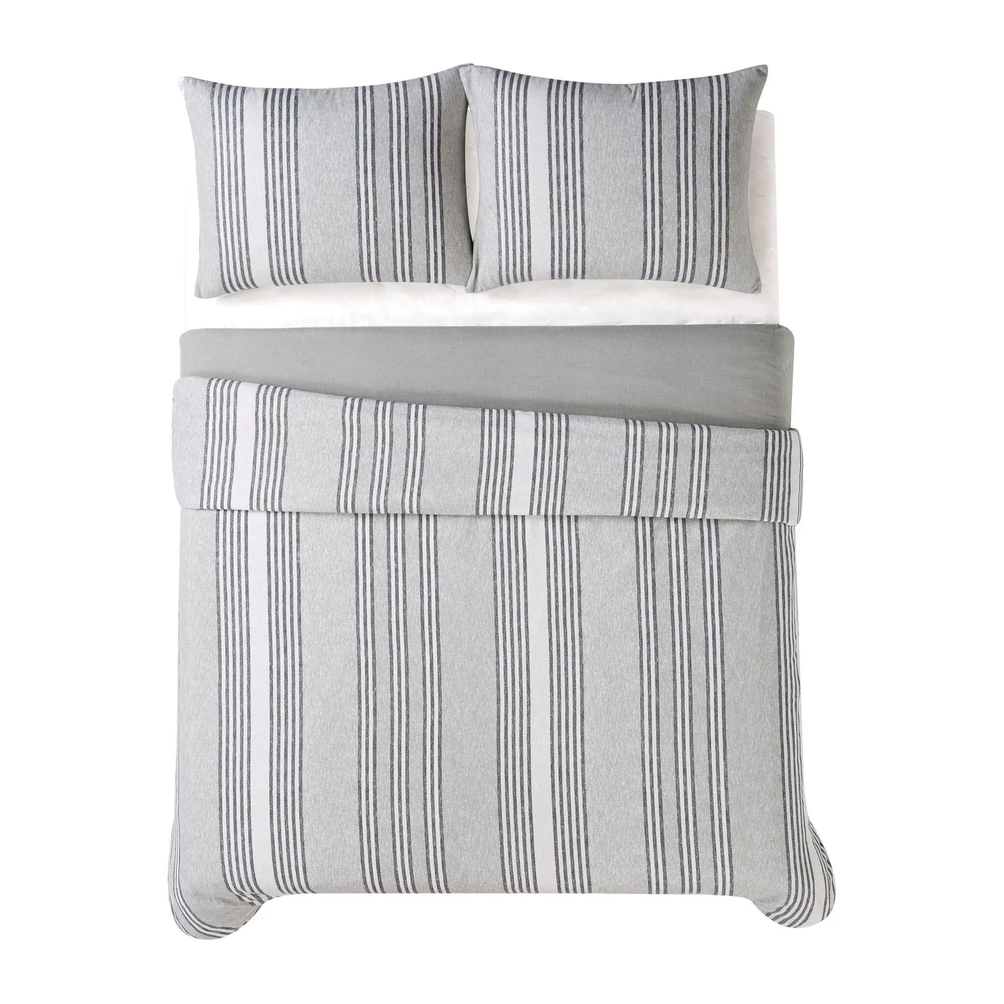Truly Soft Kiel Stripe Twin XL 2 Piece FlannelComforter Set