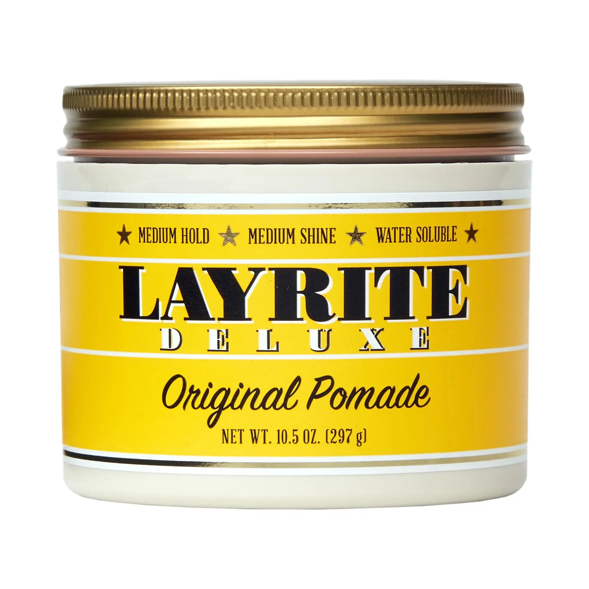 Layrite Original Pomade, Hair Styling Gel with Excellent Hold & Medium Shine, Water-Soluble Haircare for Fine Hair, Mild Vanilla Scent, 10.5 oz