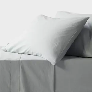 Threshold 250 Thread Count Organic Cotton Percale 4-Piece Sheet Set