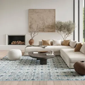 Nourison Scandinavian Geometric Pattern Modernism Multi-Tonal Indoor Decorative Area Rug - for Home Living Room, Bedroom, Contemporary Rugs, Geometric Pattern Rug