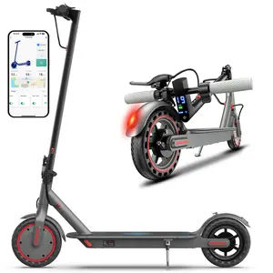 Electric Scooter -19 MPH MaxSpeed,8.5" Honeycomb Solid Tires, 350W Motor15 Miles Range, Foldable Commuter Scooter withDual Braking System & App Control max speed dual braking system dual suspension patineta