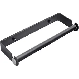 Under Cabinet Paper Towel Holder, Adhesive or Drill Mount Wall Mount Paper Towel Holder for Kitchen or Bathroom, Black
