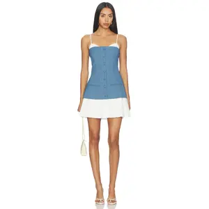 ASTR the Label Amren Dress in Blue White