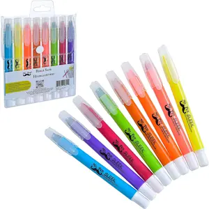 Mr. Pen No Bleed Gel Highlighter, Bible Highlighters, Assorted Colors, Pack of 8
