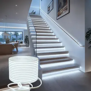 Battery-Powered Flexible Silicone LED Strip Light, Waterproof Adjustable Neon Rope, Ideal for Cabinets, Ceilings, Walls, Bedrooms, Kitchens