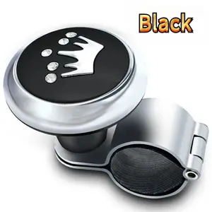 Steering Wheel Spinner Power Handle Spinner Accessory Knob, Handle Knob Booster for Cars Trucks Semis Tractors Boats Golf Carts degree rotation tractor accessory universal  model anti-slip massage particle napa leather floor cover Abs Material