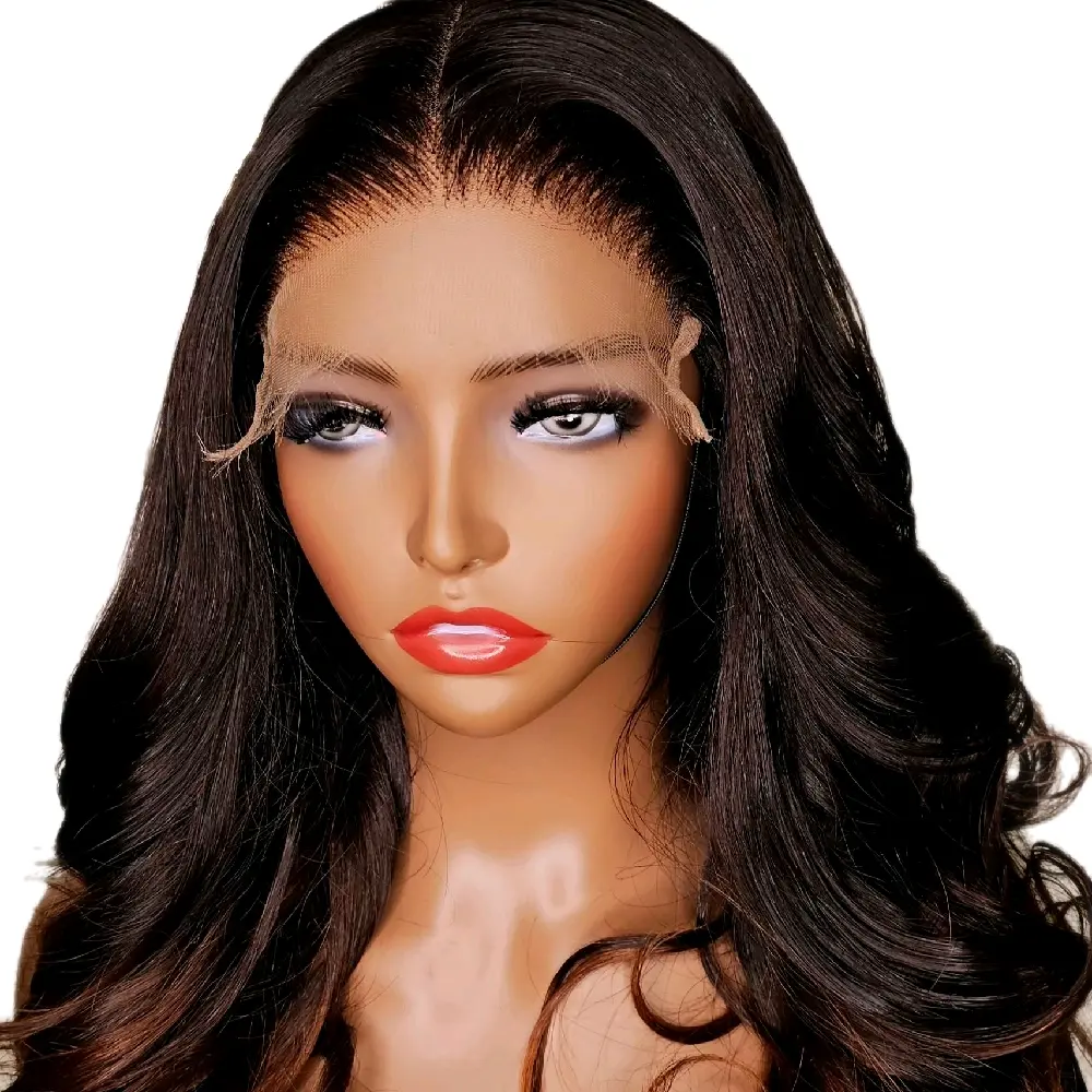Human hair gluless wig