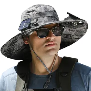 2026 New Solar Fan Cap  Fishing Cap Solar Sunscreen  Cap with Fan, Solar Fan Cap Dual Power Supply Fan  Fan  Work Cap Camouflage Multi-color Optional Dust and Mosquito Resistant USb Can be charged Three-speed wind adjustment  sun hat outdoor