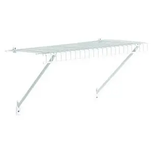 Closetmaid 102100 2 ft. x 12 in. Prepack Wire Shelf Kit- White