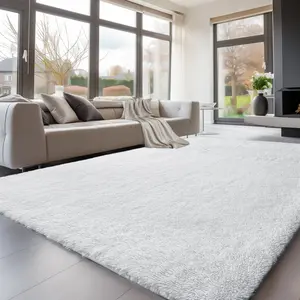 FAMVAL Soft Fluffy Bedroom Rug, Non-Slip Shag Area Carpet for Living Room Nursery Kids Room Home Decor