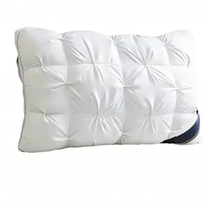 Luxury twisted high-quality fluffy cloud pillow, modern pillow design, sleeping pillow, neck pillow, specially designed for home and RV bedrooms, suitable for all seasons