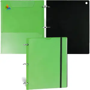 360? Pivotable 3 Ring Clipboard Binder, Foldable Binders 1 Inch Fits 8.5" x 11",   Foldable Clipboard Binder for , School, Office, Doctors- Green
