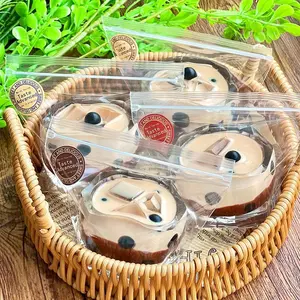 Bubble Milk Tea Taba Squishy, Handmade Creamy Soft Slow Rebound Stress Relief Fidget Toy, Halloween Christmas Party Office Gift