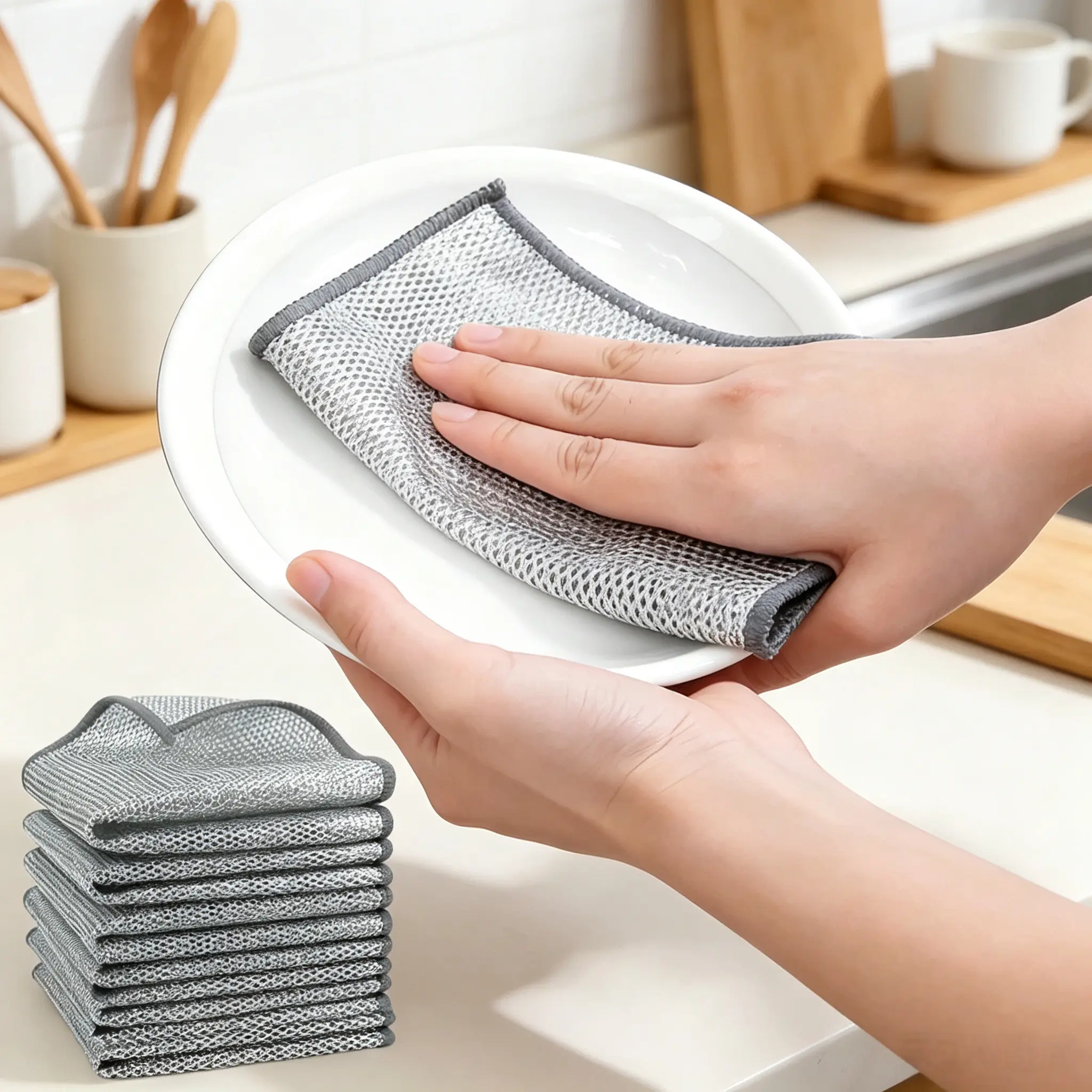 30 Pack Steel Wire Scrub Pads Household Hobby Cleaning Supply, Heavy Duty Rustproof Metal Scrubbers, Powerful Grease Stain Cleaner for Kitchen Pots & Sinks