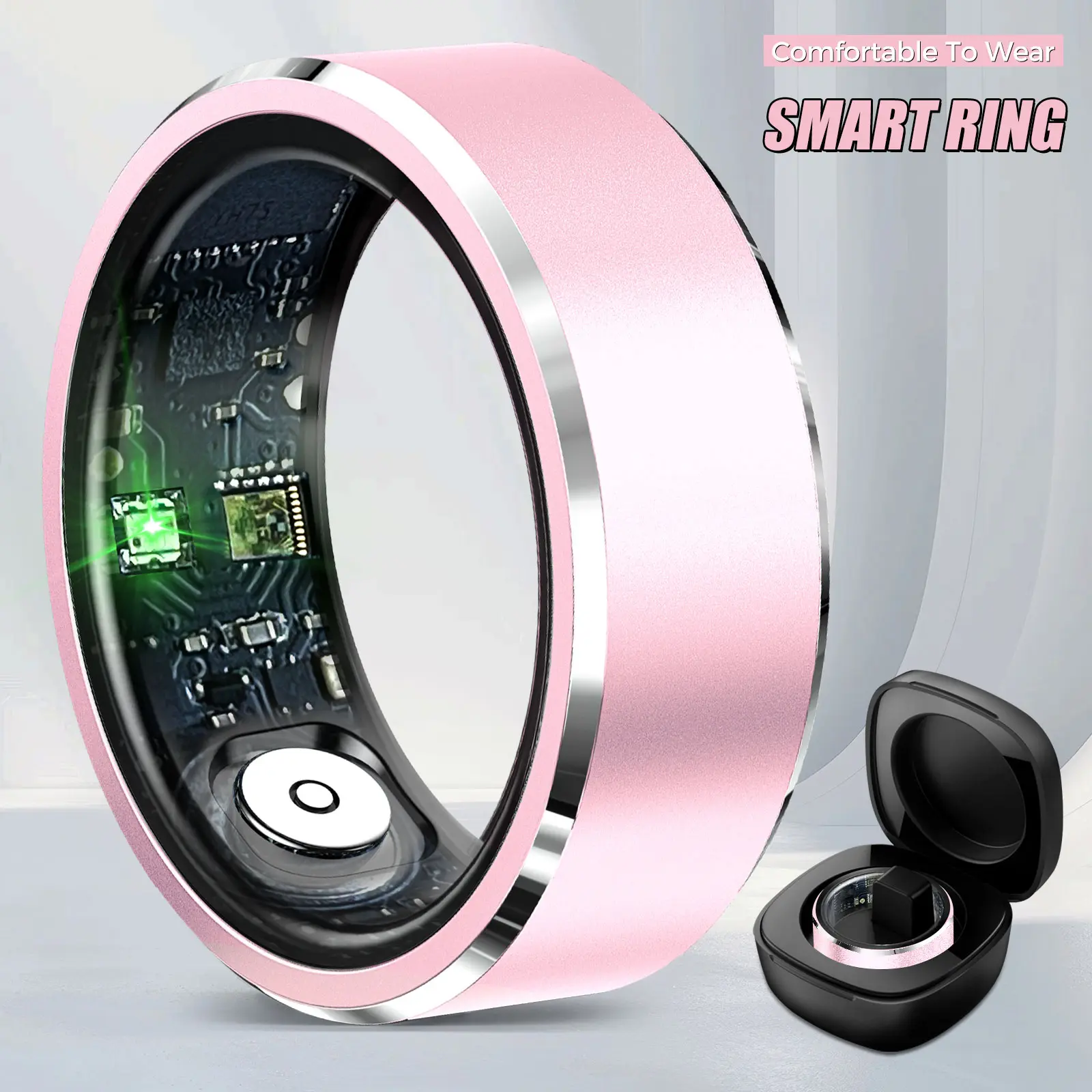 Fashionable Smart Ring with Gesture Control, Remote Camera Control, Multifunctional IP68 Waterproof Sports Ring with Multiple Sports Modes Pedometer Wearable Device Gifts for Women Men,back to school,back to school haul