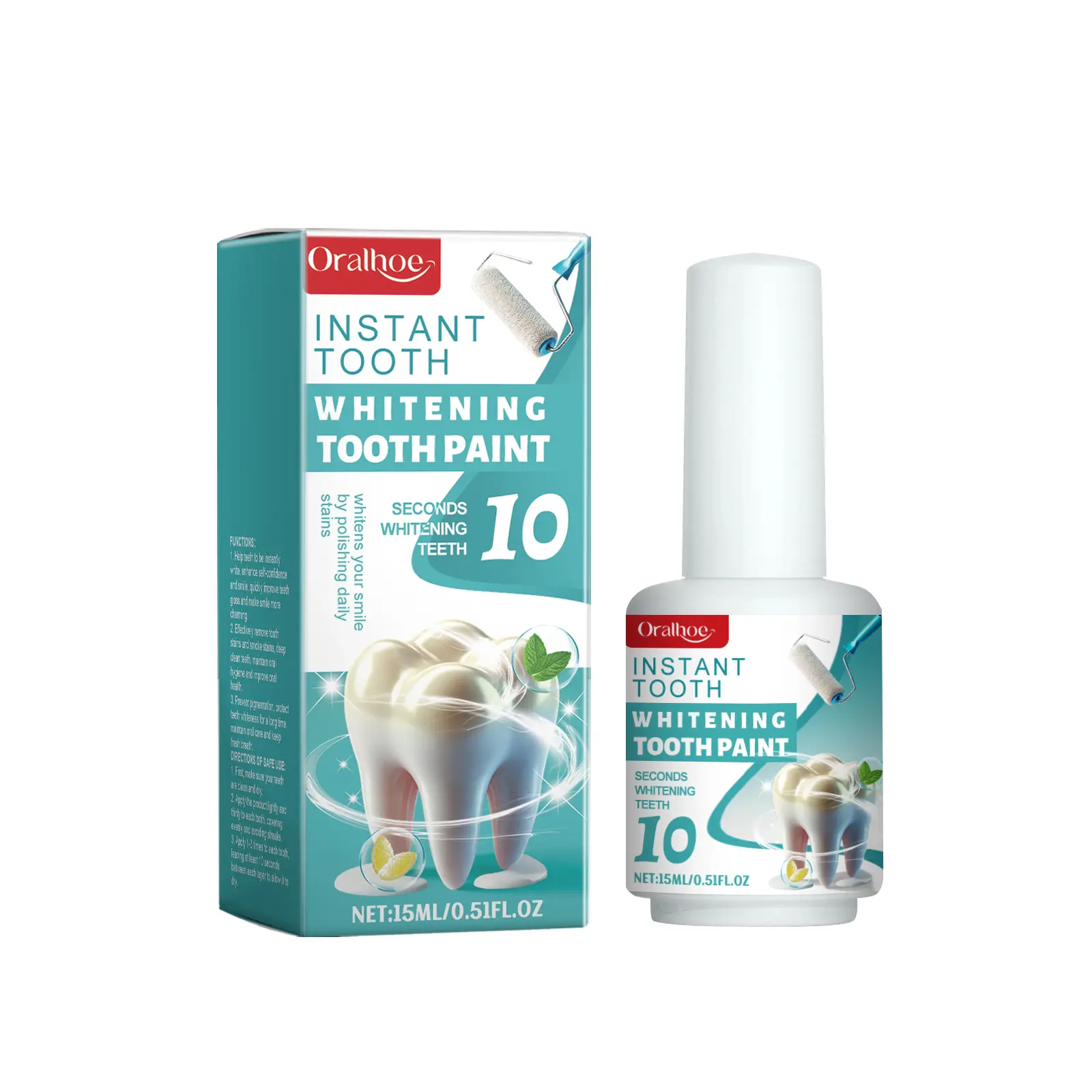 Oralhoe Tooth Cleaning Paint, Clean Tooth Stains, Odor And Dirt Clean Mouth Care Fresh Dental Care Solution Cleansing