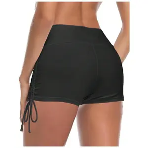 Womens' Versatile Fashion Swim Shorts With Lining, Adjustable Sides, UPF50+, Quick-Dry Swimwear, Stylish Design