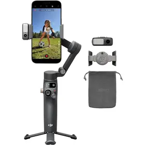 DJI Osmo Mobile 8 Advanced Tracking Combo Gimbal Stabilizer for Phone, AI Native Tracking with Audio & Lighting, 360° Pan Rotation, Built-in Extension Rod & Tripod, 10h Battery, Extension Rod