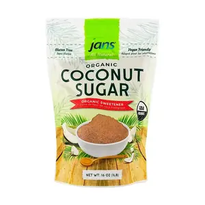JANS Organic Coconut Sugar 16oz - Natural Sweetener for Baking, Desserts & Coffee Cooking JANS Organic Coconut Sugar 16oz - Natural Sweetener for Baking, Desserts & Coffee Cooking
