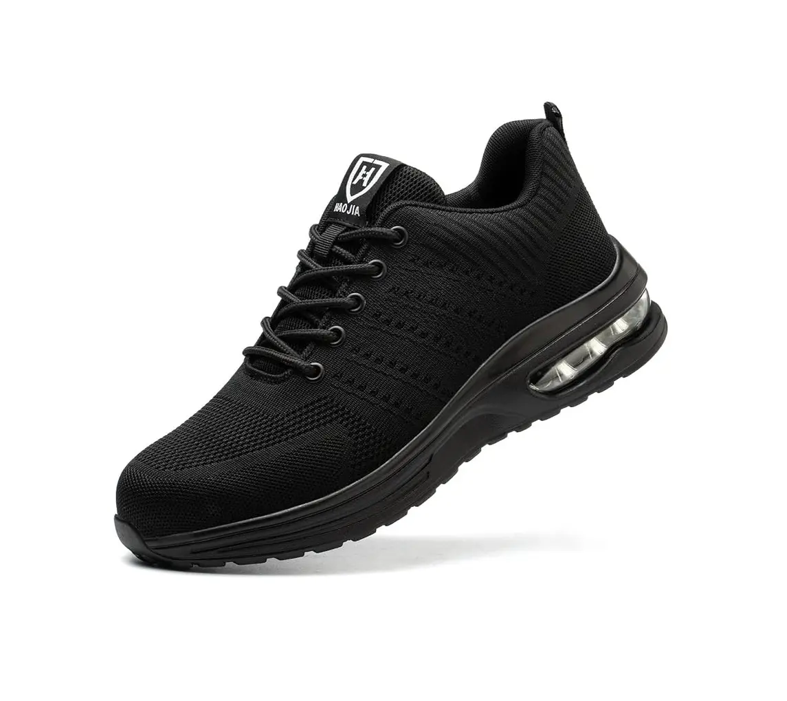 Nasogetch Steel Toe Shoes for Men Women Lightweight Comfortable Work Shoes Indestructible Slip Resistant Safety Shoes with Air Cushion safety to safe shoes anti deli