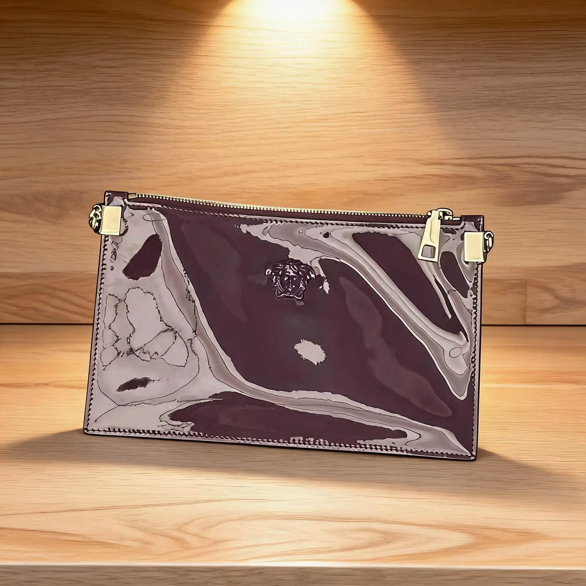 Pre-owned VERSACE Patent Shoulder Bag C0814064519