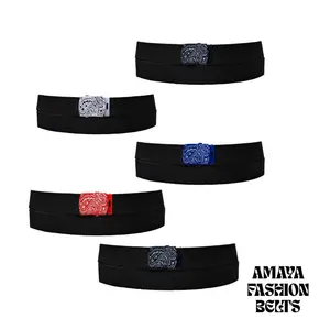 Bandana with black belt/bandana belt/y2k belts