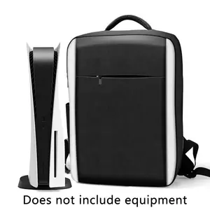 Ps5 Console Storage Backpack, Large Capacity Organized Portable Bag, Suitable for Ps5 Slim, Holds Controllers, Headphones, Game Discs, Accessories